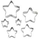 Star Fondant Icing Cutters - set of 6